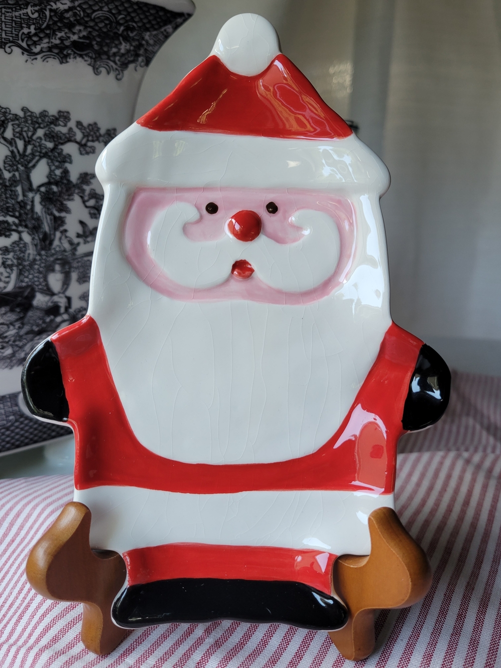 Boston Warehouse Ceramic Santa Spoon Rest